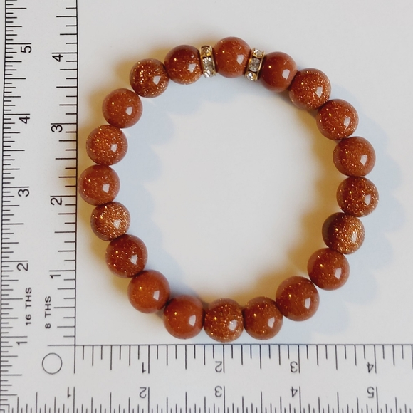 Goldstone handmade bracelet - Picture 4 of 5
